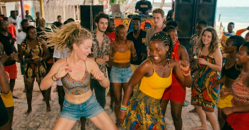 Dancing in Diani Beach